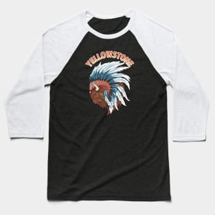 Buffalo Head - Yellowstone Wildlife Baseball T-Shirt